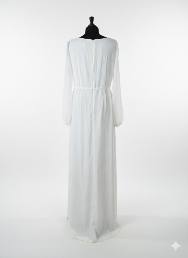 Suknia ślubna French Connection z długim rękawem wiązana