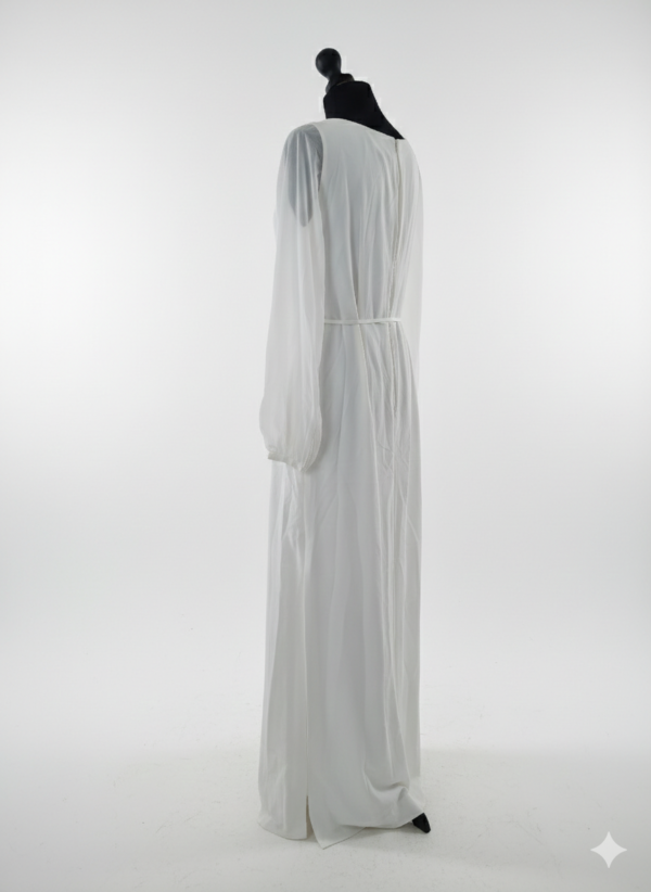 Suknia ślubna French Connection z długim rękawem wiązana